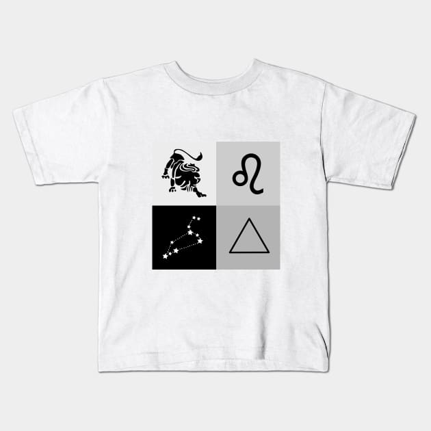 Leo Kids T-Shirt by inotyler